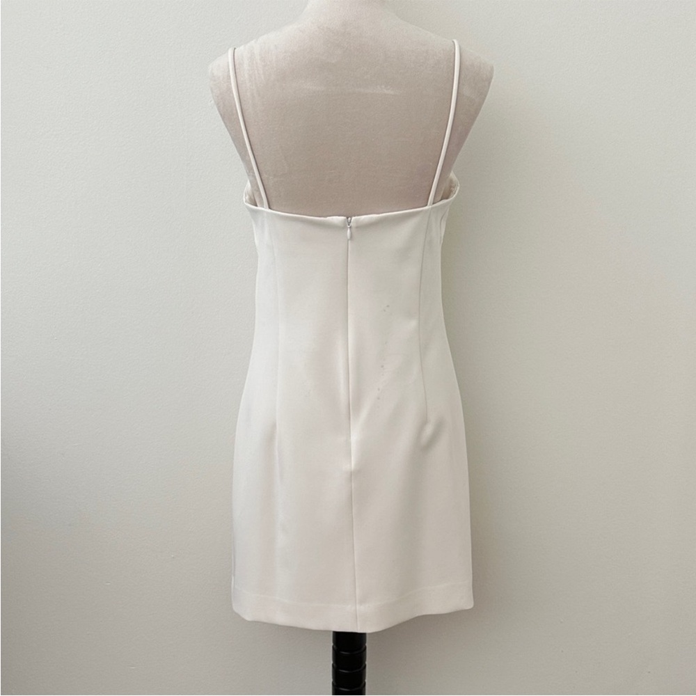 Milly Elegant Cream Mini Dress - Picture 4 of 5